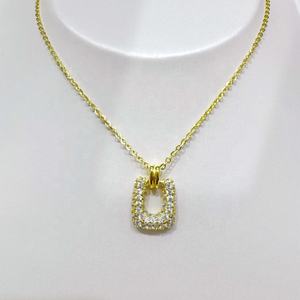 Collar de Plata de Ley 925 con Colgante de Mariposa y Piedras Preciosas, Joyería Fina para Mujer, Diseño Geométrico Simple, Precio de Fábrica - Product Image 2