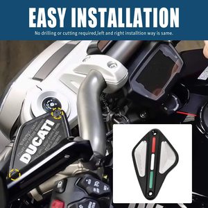 Cubierta de depósito de líquido de embrague de freno delantero para motocicleta, accesorios para <span class=keywords><strong>Ducati</strong></span> <span class=keywords><strong>Diavel</strong></span> 1260 <span class=keywords><strong>S</strong></span> AMG Carbon Cromo Strada <span class=keywords><strong>Xdiavel</strong></span>, XXUN - Product Image 2