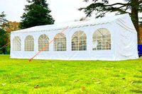 Tenda Pesta Pernikahan 3x3 Rangka Baja Tahan Air Empat Musim Tahan Api & Tahan UV Pembukaan Cepat untuk Acara Luar Ruangan