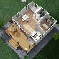 Maison conteneur pliable de luxe, modulaire préfabriquée, 2 chambres, 20, 30 ou 40 pieds, compacte et économique, fabriquée en Chine