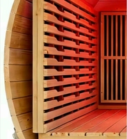 Sauna extérieur imperméable et résistant aux intempéries - Prix d'usine - Sauna commercial et hôtelier en bois massif