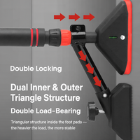 Barre de traction horizontale en acier à double verrouillage pour usage domestique – Équipement de fitness intérieur sécurisé – Offre spéciale