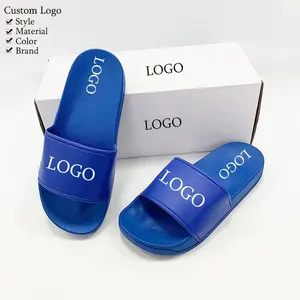 summer oem good quality foam wholesale sport slide sandals customized slides slippers footwear men blank with logo PVC slippers