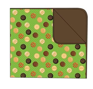 Qingli OEM Maßgefertigtes Fabrik-Set OHNE Zollgebühren Doppellagiges Bambus-Babybettset mit Niedlichem Essensdruck Atmungsaktive Babydecke - Product Image 6