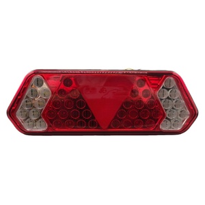 ระบบไฟส่องสว่างรถบรรทุกคุณภาพสูง อะไหล่ทดแทน ไฟท้าย LED สีแดง 12-24V พร้อมปลั๊ก สำหรับรถบรรทุกหนักและรถพ่วง - Product Image 2