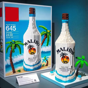 Jizai Sáng Tạo Mô Phỏng Whiskey Chai Xây Dựng Khối Thiết Lập Lắp Ráp Đồ Chơi Cho Bộ Sưu Tập - Product Image 3