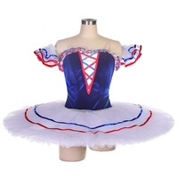 Paris Flamme Tutu Concours Bleu Robe De Danse Tutu Personnalisé Adulte Ballet Tutu Robe