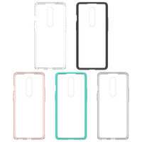 Coque de téléphone hybride antichoc en acrylique + bordure en TPU pour OnePlus 8t 5G, coque transparente, coque rigide