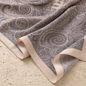 Foulard carré en voile imprimé de luxe, toucher coton premium, respirant, hijab turc, vente en gros OEM - Product Image 1