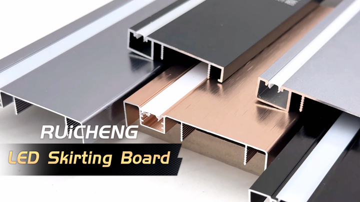 Led Recessed Baseboard Luminous Skirting - Modern Recessed Baseboard LED Detail