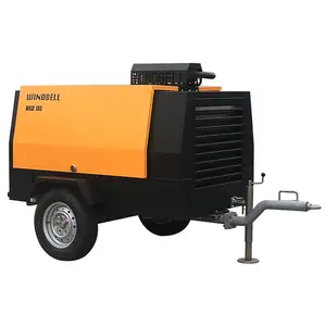 50 HP Rotary Screw Type Portable Diesel Engine Air Compressor Price For Sand Blasting