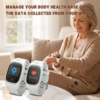 Montre connectée Smart Bracket OEM ODM 4G VL16S avec podomètre, suivi de santé, appel SOS, localisation GPS pour personnes âgées
