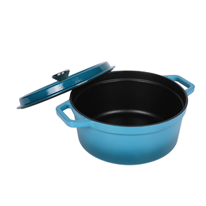 Marmite multifonctionnelle <span class=keywords><strong>en</strong></span> <span class=keywords><strong>fonte</strong></span> <span class=keywords><strong>émaillée</strong></span>, adaptée à toutes les tables <span class=keywords><strong>de</strong></span> <span class=keywords><strong>cuisson</strong></span>, large gamme <span class=keywords><strong>de</strong></span> tailles et <span class=keywords><strong>de</strong></span> couleurs - Product Image 3