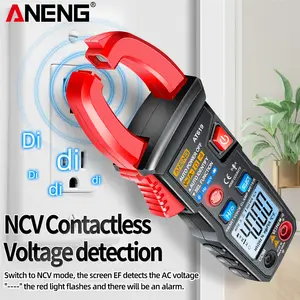 Aneng At619 Klem Meter Voice Broadcast Ac Stroom Multimeter Meter Spanning Tester Auto Amp Hz Capaciteit Ncv Ohm Tool