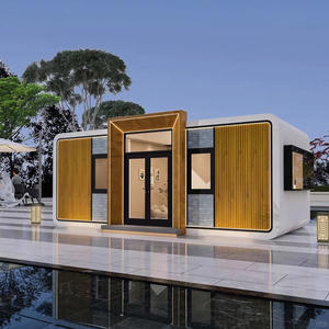 Maison modulaire préfabriquée de 20 pieds en Chine, maison capsule, cabine Apple, panneau sandwich, utilisation en extérieur, installation rapide pour - Product Image 1