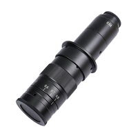 Objectif optique réglable SAQNTID avec zoom C-mount pour caméra industrielle, oculaire, loupe, objectif de microscope