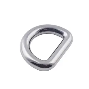 工厂可定制重型锌压铸20-22毫米D环经典强力金属配件手提包可定制D环 - Product Image 1