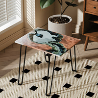 Grand moule en silicone rectangulaire pour table de rivière DIY en résine époxy, pour la décoration de meubles en silicone type palette