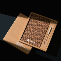 Ensemble de cadeaux de carnets de notes en liège biodégradable promotionnels en gros, développement durable, protection de l'environnement
