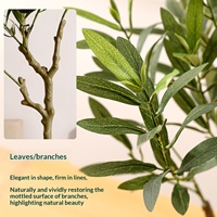 Arbre d'olivier artificiel, fausse verdure de style nordique pour mariage, salon, plante décorative, plusieurs pièces, vente en gros