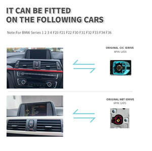 Không dây Carplay đa phương tiện Màn hình hiển thị cho BMW 1 2 3 <span class=keywords><strong>4</strong></span> Series <span class=keywords><strong>Android</strong></span> Auto đài phát thanh <span class=keywords><strong>USB</strong></span> cho F20 F21 F22 F30 F31 F32 F33 F34 F36 - Product Image 4