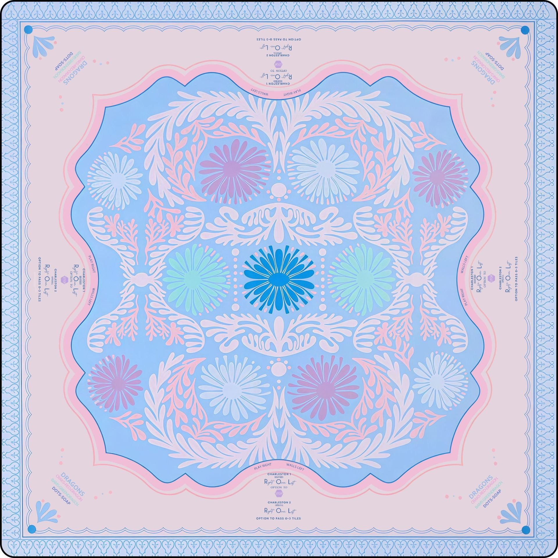 Tapis bleu