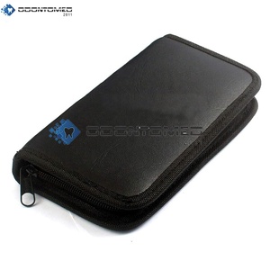 Odontomed 2011 Ensemble de 8 pinces à épiler en acier inoxydable de couleur noire pour extensions de cils avec emballage personnalisé - Product Image 3