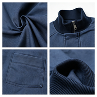 Blouson Bomber en Similicuir Personnalisé pour Homme, Doublure Polaire, Vêtement d'Hiver, Fabricant de Marque Privée