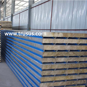 Sản phẩm mới cách ly exterieur đá len Sandwich Panel - Product Image 1