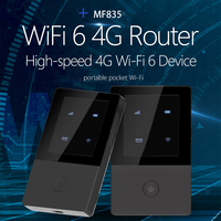 Router Wifi 4G Mini Saku Kustomisasi OEM/ODM dengan Baterai Internal, Router Wifi 6 untuk SOHO & Perjalanan