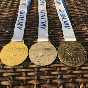 Medaglie Personalizzate per Club Sportivi e Tiro con l'Arco con Logo 3D in Rilievo Oro Argento Bronzo - Product Image 3