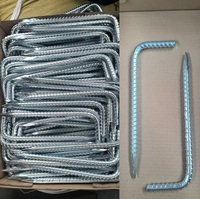 Piquets de clôture en acier avec crochet en J - Piquets de clôture en chaîne - Plaqué zinc brillant - Ancre solide