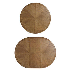 Mesa de Comedor Redonda de Madera Maciza de Roble con Tamaño Personalizable para Sala de Estar - Product Image 3