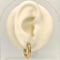 Anting Hoop Klasik Wanita Emas Kuning 14K Polesan Tinggi Bebas Nikel Bebas Timbal untuk Pemakaian Formal/Kasual Gaya Trendi Pernikahan