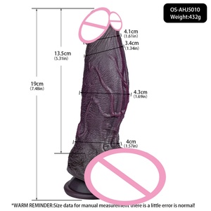 Vente en gros de pénis réaliste en silicone double couche, grand dildo réaliste avec ventouse, plug anal, jouets sexuels pour femmes et hommes - Product Image 6