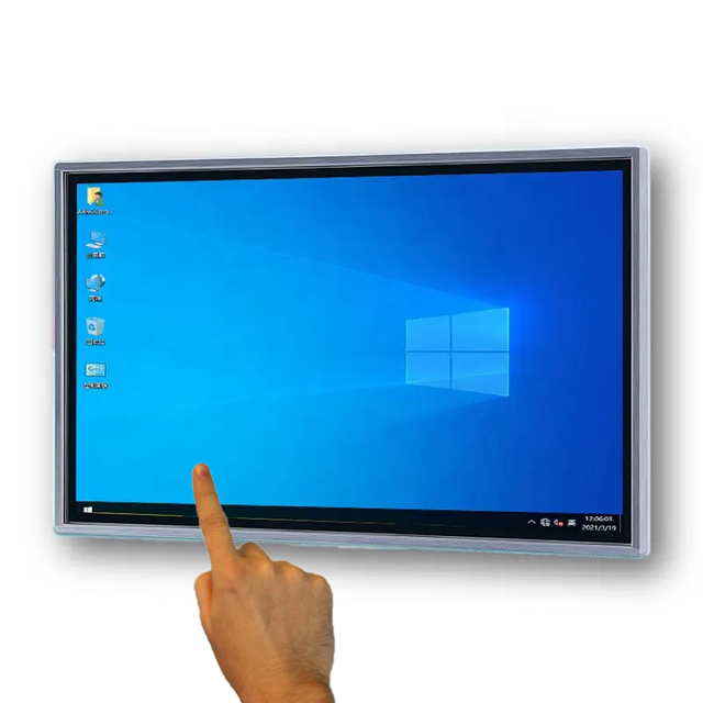 32-Inch Smart Anti-Glare Glass IR Infrared Touch Screen Display for Museums Libraries 3000cd/m2 Sunlight Readable USB Education