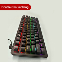 Clavier mécanique de jeu pour ordinateur HX-JX03 personnalisé, filaire, 82 touches, nouveau, USB 2.0, ergonomique, anti-ghosting, disposition anglaise