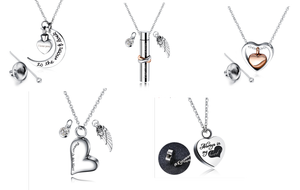 الفولاذ المقاوم للصدأ رصاصة قلادة جرة رماد قلادة الصليب اللوردات الصلاة رماد الحرق قلادة - Product Image 6