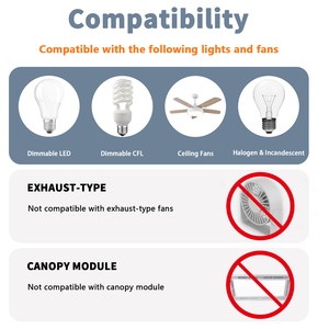 Nhà thông minh hệ thống phổ Trần Fan điều khiển từ xa by061 R28 Mini Kit uc9050t.by061 + minir28 Quạt Trần Tường chuyển đổi - Product Image 5