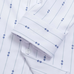 เสื้อเชิ้ตผู้ชายทรงปกติ คอจีน ยี่ห้อ Aristino รุ่น ALS1630Z ผ้าพิมพ์ลาย ระบายอากาศได้ดี ไม่ยับง่าย สไตล์ชุดทำงาน ราคาส่งสุดคุ้ม - Product Image 3