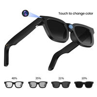 Gafas Inteligentes con Atenuación Inteligente AI 2026, Cámara de 8MP, Grabación de Video, Control Táctil, Gafas de Sol con Color, Llamadas, Reproducción de Música, para Hombre y Mujer