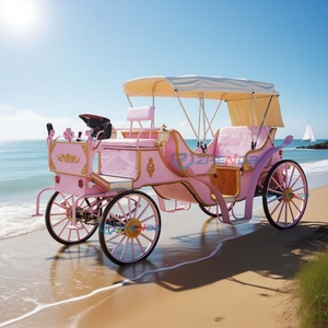 Sightseeing Carriage Tourist European Horse Carts Wagon Carriage Pumpkin Wedding Electric Horse Carriage - Product Image 4