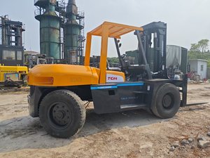 Hot Seller Forklift TCM 10 Ton Diesel Forklifts Cpcd45 Hydraulic Fork <b>Lift</b> Truck for Warehouse IN SHANGHAI - Product Image 1
