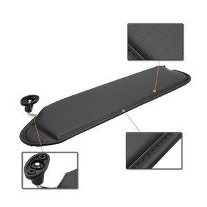 Parasoles para Jeep Wrangler Tj 1997-2002, Paquete de Dos, Negros, de Cuero, Retráctiles, para Parabrisas - Product Image 2