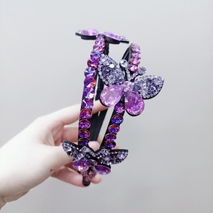 Fascia a farfalla di cristallo accessori per capelli alla moda fascia per capelli fascia per capelli da donna - Product Image 5