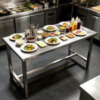 Table de travail en acier inoxydable épaissi pour l'entretien des équipements, banc de travail pour l'industrie de l'entretien automobile
