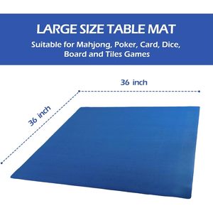 Tapis de table pliable pour Mahjong, surface antidérapante en microfibre, accessoire de jeu de société pour 4 joueurs, utilisation universelle - Product Image 5