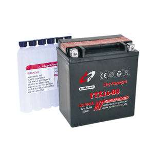 <span class=keywords><strong>12V20AH</strong></span> 모델 오토바이 배터리 새로운 조건 YTX20-BS 모델 20AH 용량 밀봉 유지 보수 무료 건조 충전 제조 - Product Image 2