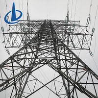 Tour de transmission électrique haute tension en treillis 10KV 220KV OEM/ODM