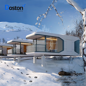 Casa contenedor de cápsula espacial prefabricada de lujo Villa con <span class=keywords><strong>electricidad</strong></span> solar para clima frío Clase aprobada por Australia 1a - Product Image 3